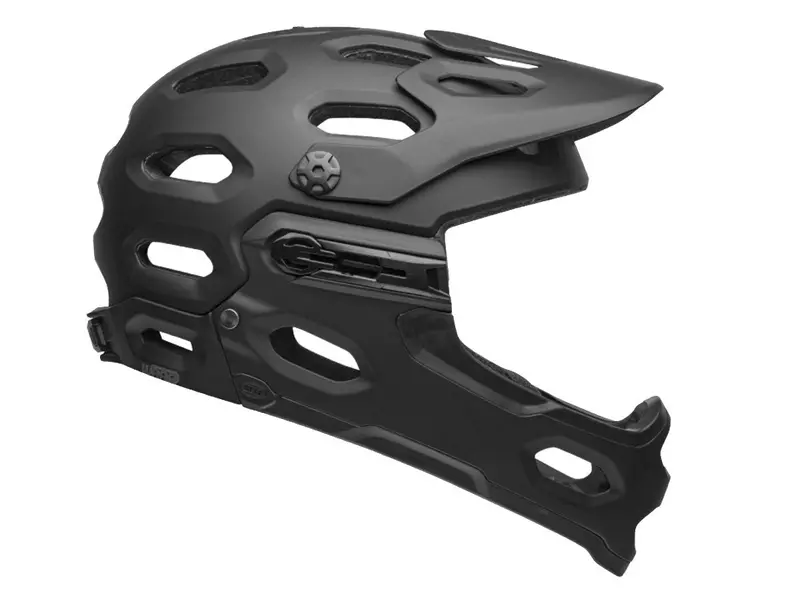 Bell Super 3R Mips Full Face Helmet - Matt Black-Gray 1