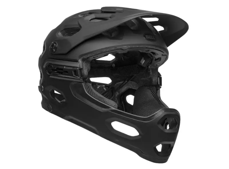 Bell Super 3R Mips Full Face Helmet - Matt Black-Gray 2