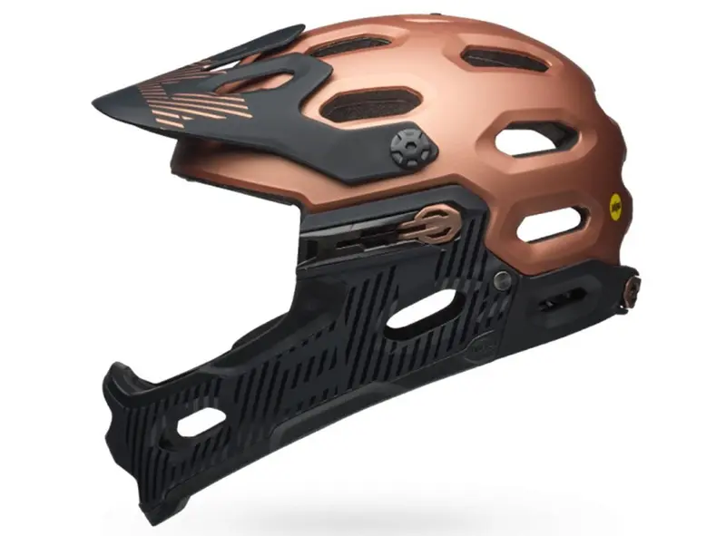 Bell Super 3R Mips Full Face Helmet - Matt Copper-Black 1