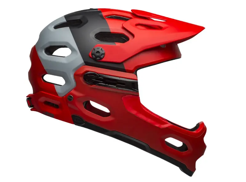 Bell Super 3R Mips Full Face Helmet - Matt Crimson-Black - 2019 1