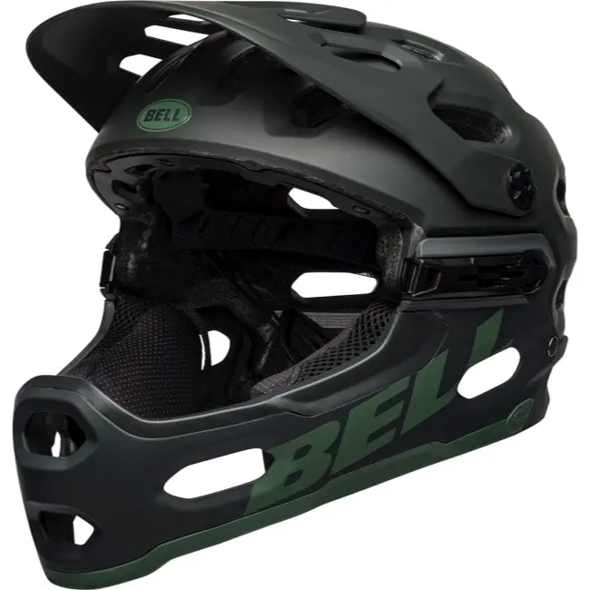Bell Super 3R Mips Full Face Helmet - Matt Green 1
