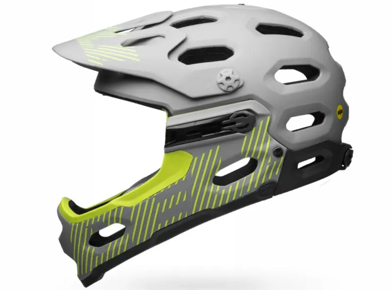 Bell Super 3R Mips Full Face Helmet - Matt Smoke-Pear 1