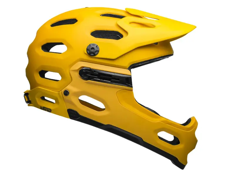 Bell Super 3R Mips Full Face Helmet - Matt Yellow-Coal - 2019 1