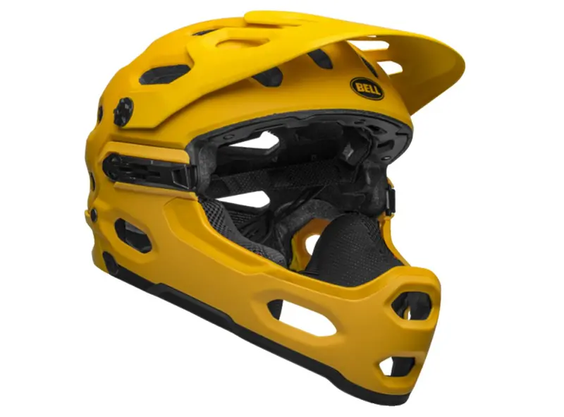 Bell Super 3R Mips Full Face Helmet - Matt Yellow-Coal - 2019 2