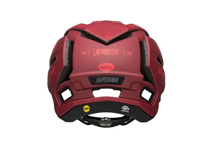 Bell Super Air R Mips Full Face Helmet - Matt Red-Black - 2021 3