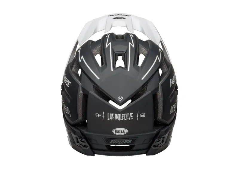 Bell Super Air R Spherical Full Face Helmet - Fasthouse - Matt Black-White 2
