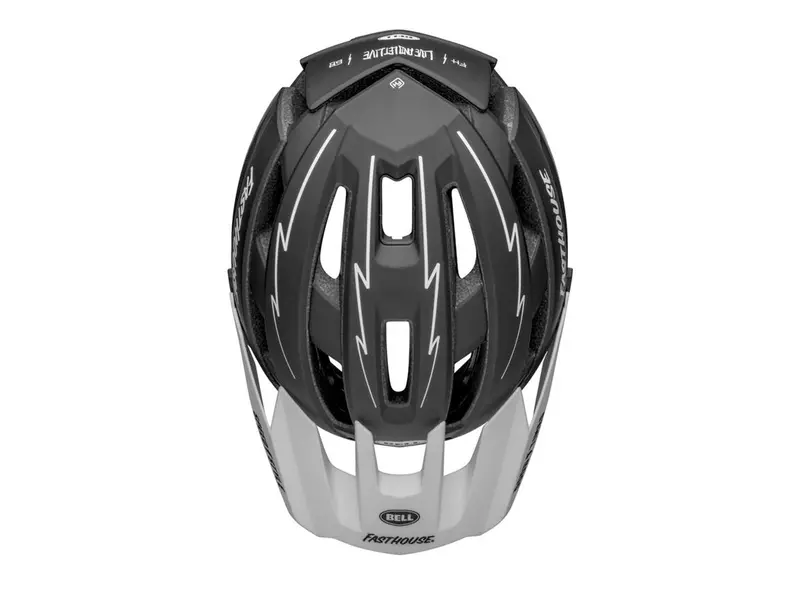 Bell Super Air R Spherical Full Face Helmet - Fasthouse - Matt Black-White 3