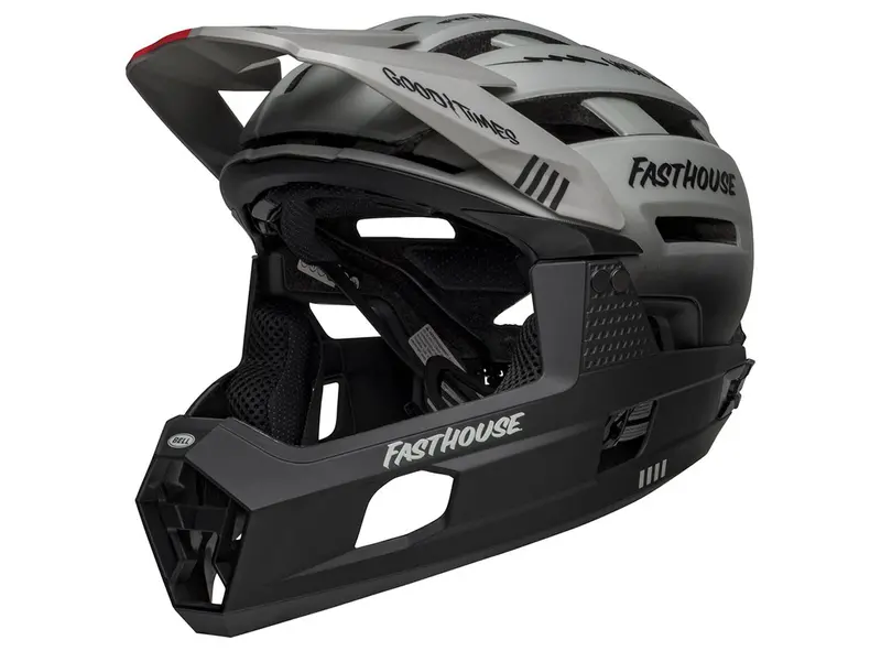 Bell Super Air R Spherical Full Face Helmet - Fasthouse - Matt Gray-Black 1