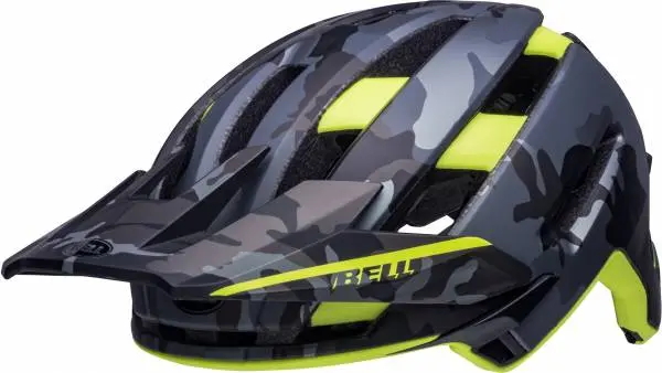 Bell Super Air Spherical Mtb Helmet - Matt Camo-Hiviz 1