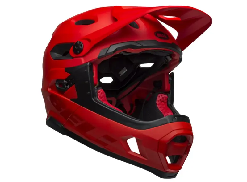 Bell Super Dh Mips Full Face Helmet - Matt Gloss Crimson Black - 2019 2