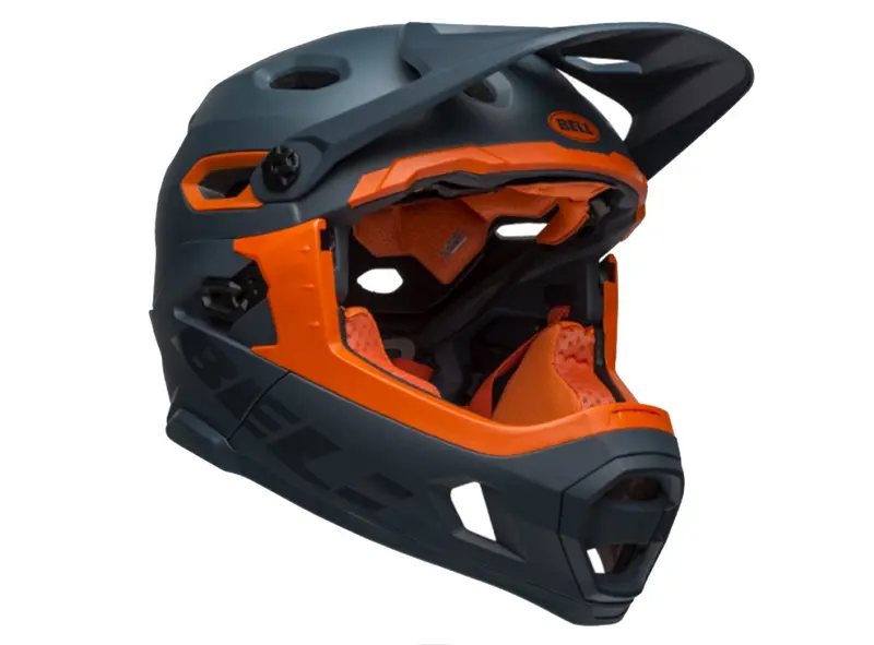 Bell Super Dh Mips Full Face Helmet - Matt Gloss Slate Orange - 2019 2