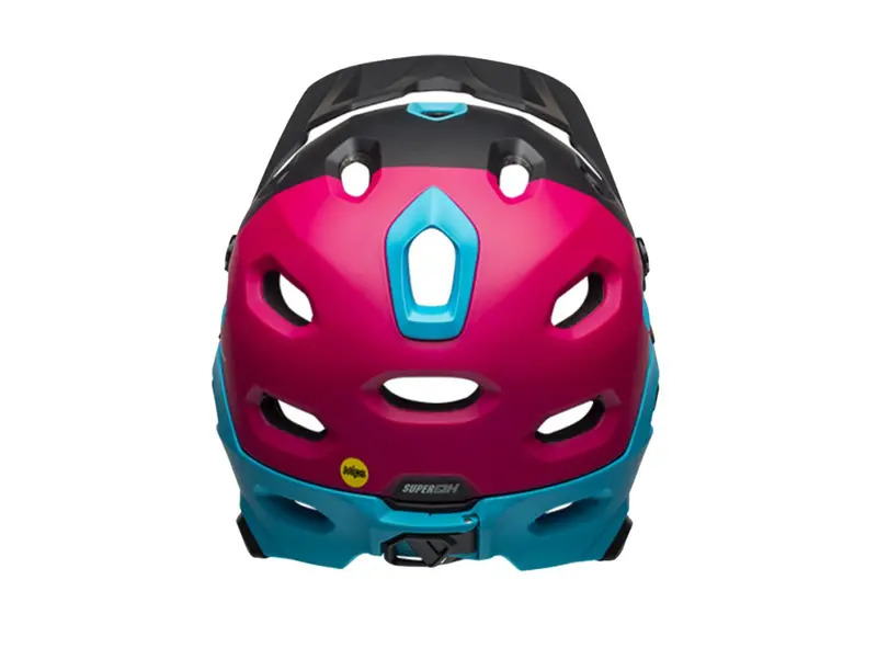 Bell Super Dh Mips Full Face Helmet - Unhinged Matt-Gloss Black-Berry-Blue - 2019 3