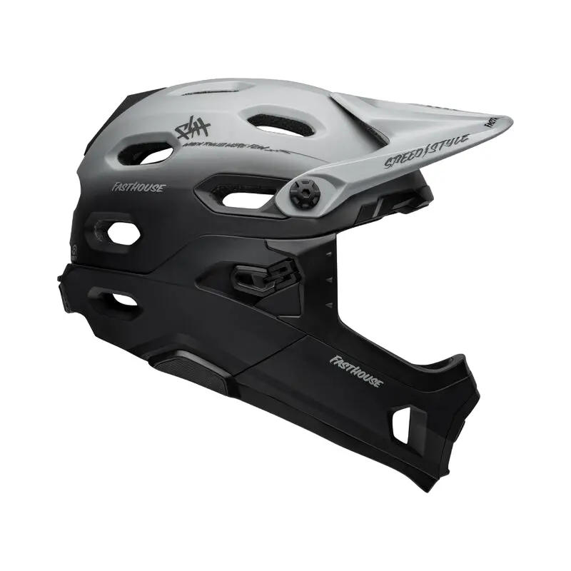 Bell Super Dh Spherical Full Face Helmet - Fasthouse - Matt Gray-Black 1