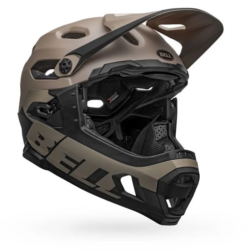 Bell Super Dh Spherical Full Face Helmet - Matt Gloss Sand-Black 2