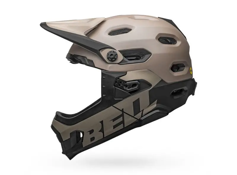 Bell Super Dh Spherical Full Face Helmet - Matt Gloss Sand-Black 3