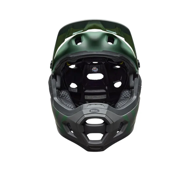 Bell Super Dh Spherical Full Face Helmet - Matt Green-Gray 2