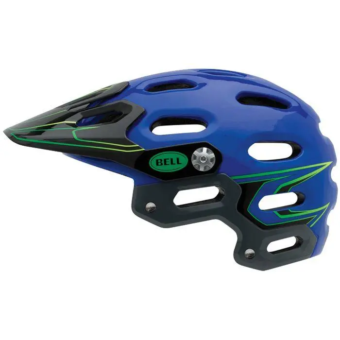Bell Super Mtb Helmet - Blue-Green Moto 1