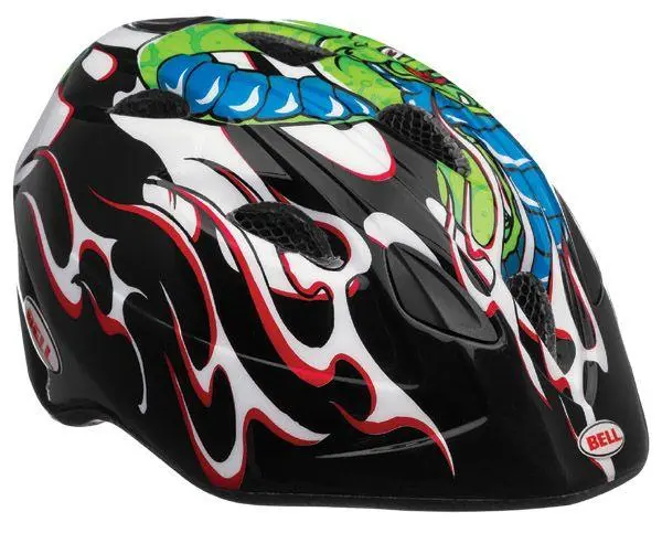 Bell Tater Helmet - Youth - Black-Red Snake Bite 1