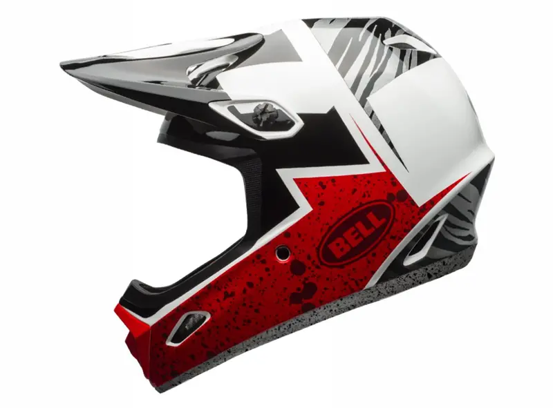Bell Transfer 9 Full Face Helmet - Black-Red-White 1