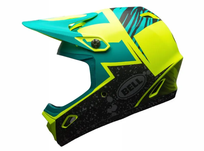 Bell Transfer 9 Full Face Helmet - Matt Retina Sear-Emerald 1