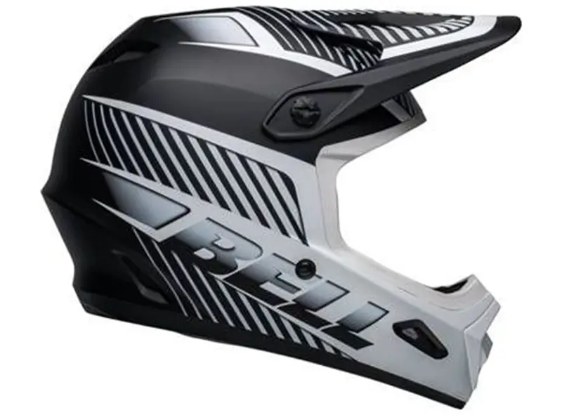 Bell Transfer Full Face Helmet - Matt Black-White 2