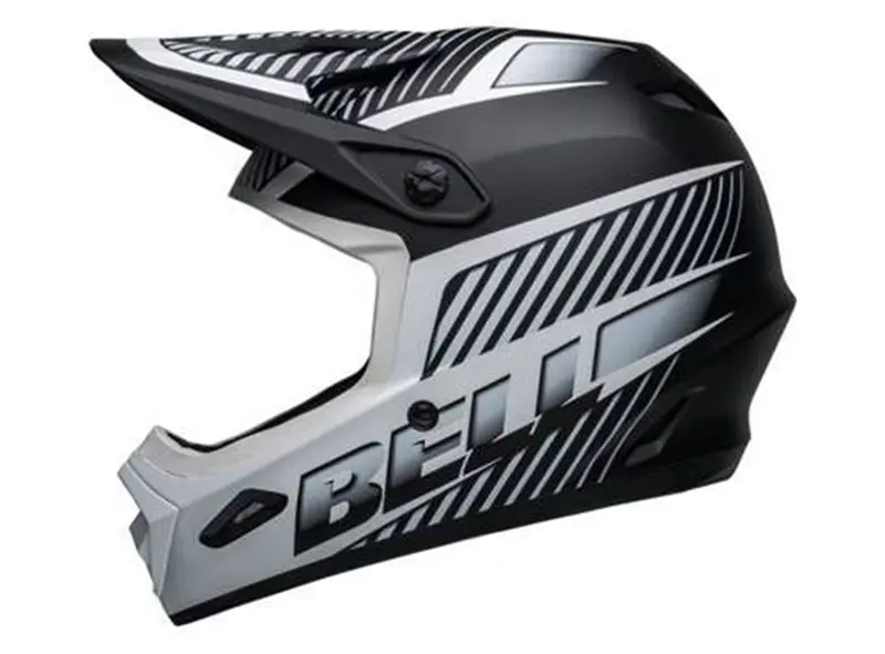 Bell Transfer Full Face Helmet - Matt Black-White 3