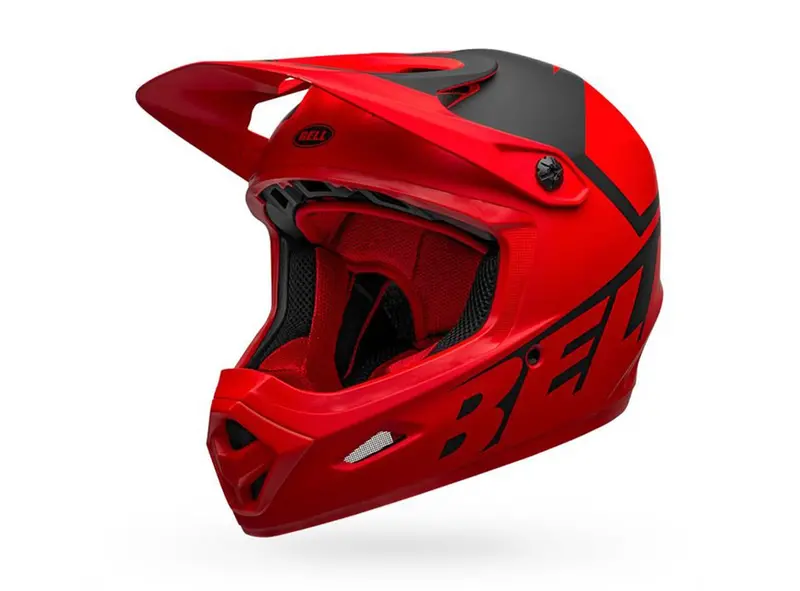 Bell Transfer Full Face Helmet - Matt Red-Black 1