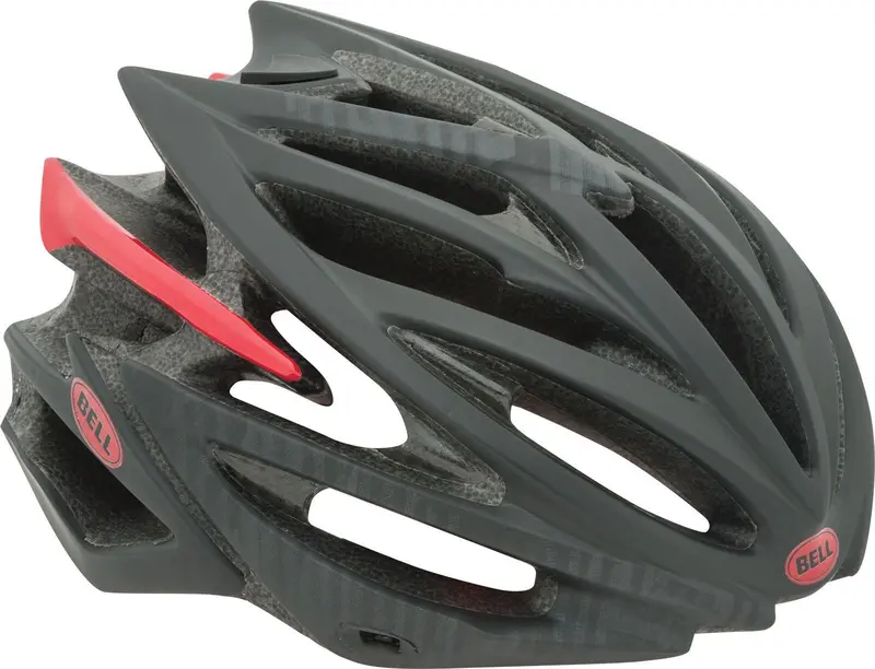 Bell Volt Road Helmet - Black-Red Slash 1