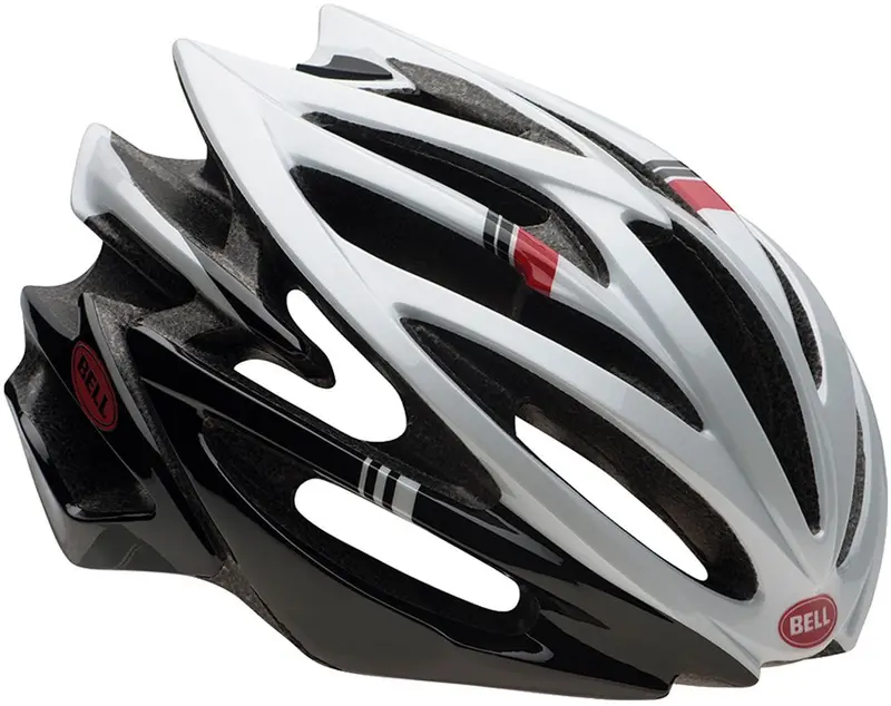 Bell Volt Road Helmet - White-Black-Red Hero 1