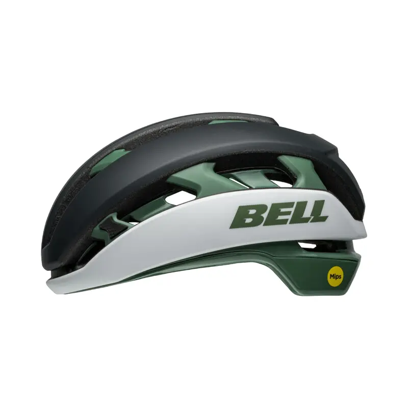 Bell Xr Spherical Mips Road Helmet - Matt Gloss Scarab-White 2