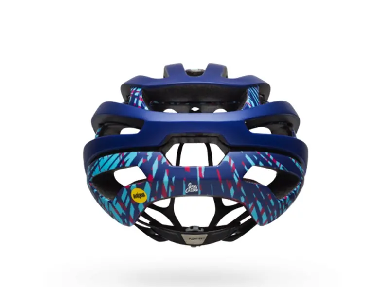 Bell Z20 Mips Joy Ride Road Helmet - Womens - Matt Navy-Cherry-Sky Fibers 2