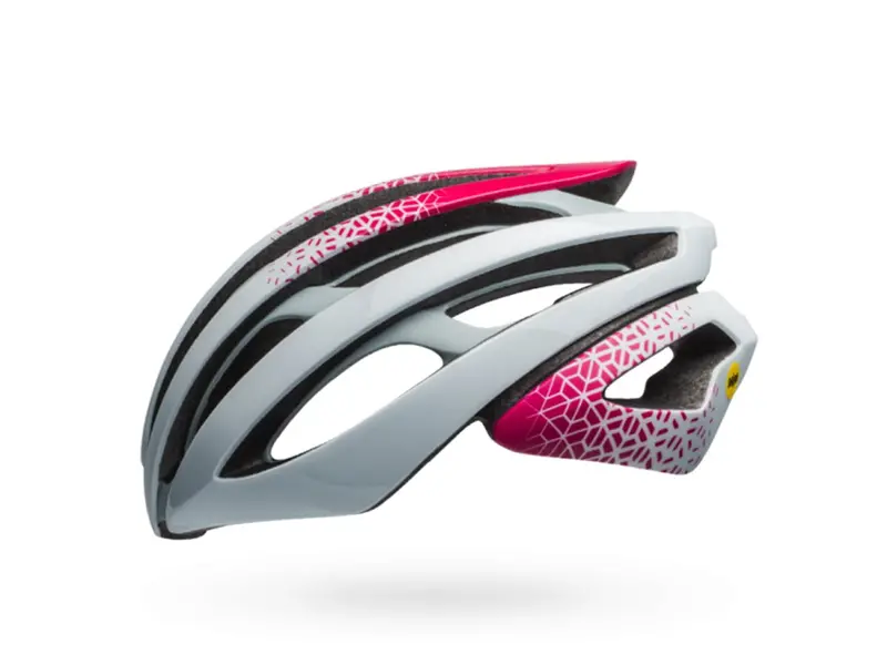 Bell Z20 Mips Joy Ride Road Helmet - Womens - Matt White-Cherry Dissolve 1