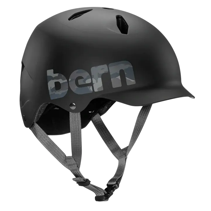 Bern Bandito Eps Helmet - Youth - Matt Black-Camo Logo 1