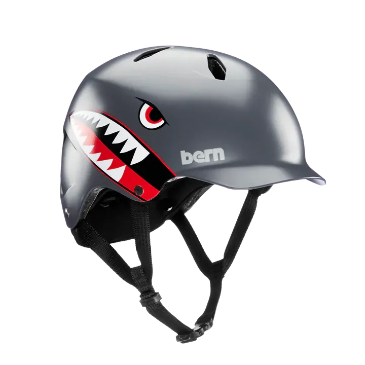 Bern Bandito Eps Helmet - Youth - Satin Gray Flying Tiger 1