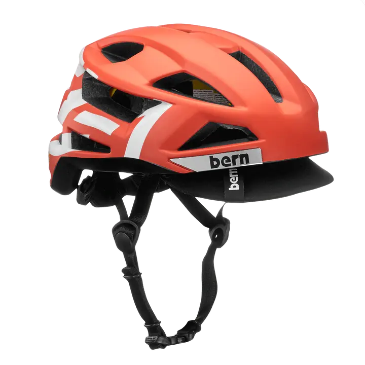 Bern Fl-1 Pave Mips Helmet With Visor - Matt Red Type 1