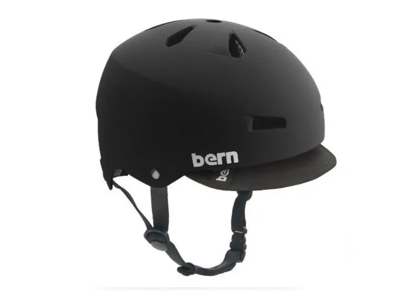 Bern Macon Helmet With Visor - Summer Wallpaper Fade-Matt Black 1