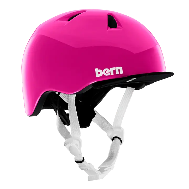 Bern Tigre Helmet With Visor - Youth - Gloss Pink 1