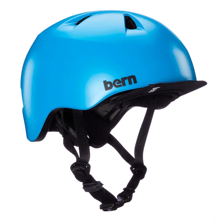 Bern Tigre Helmet With Visor - Youth - Satin Cyan Blue 1