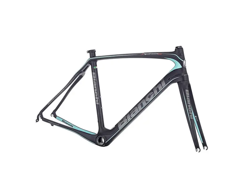 Bianchi Infinito Cv Carbon Frameset - Black-Celeste - 2016 1
