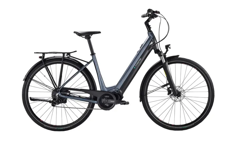 Bianchi T-Tronik C-Type Ebike - 9 Spd 417Wh - Blu Stone-Dark Graphite Matt 1
