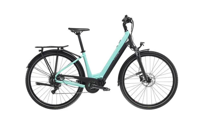 Bianchi T-Tronik C-Type Ebike - 9 Spd 417Wh - Celeste-Dark Graphite Matt 1