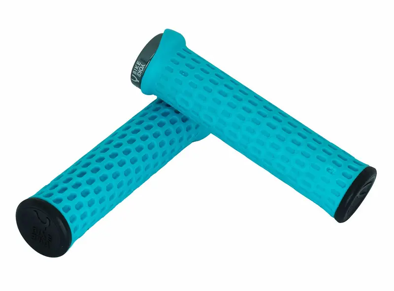 Bike Yoke Grippy Lock On Grips - Blue 1