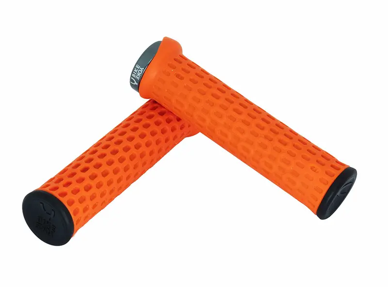 Bike Yoke Grippy Lock On Grips - Orange 1