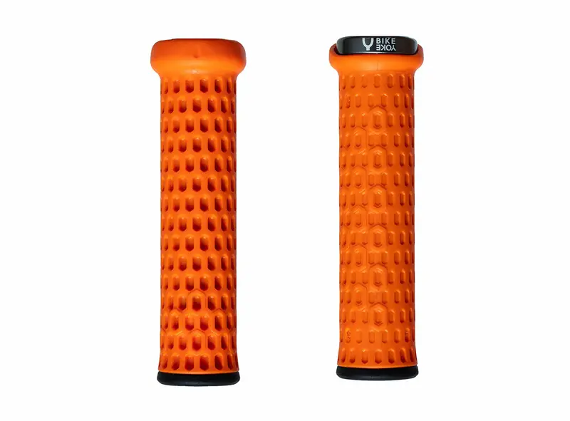 Bike Yoke Grippy Lock On Grips - Orange 2