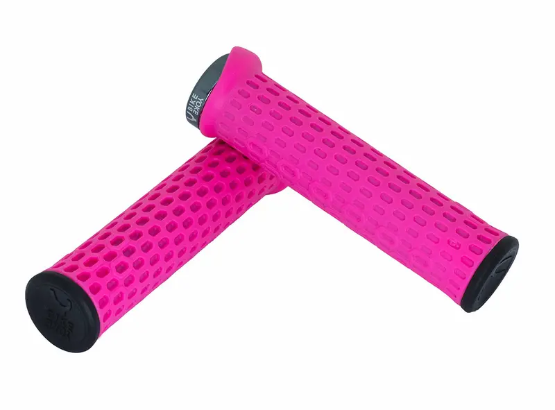 Bike Yoke Grippy Lock On Grips - Pink 1