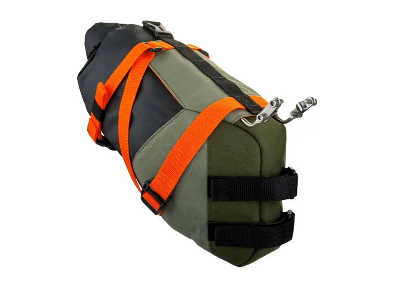 Birzman Water Resistant Packman Travel Saddle Pack - Black-Orange-Gray-Green 1