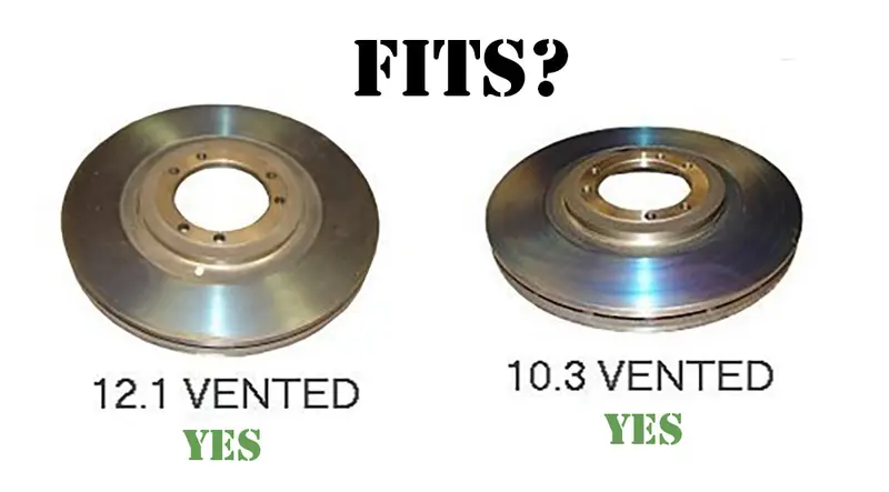 Brake Pads Kit, Front Or Rear, 4 Pack, Fits Military Humvee (10.5" / 12") 10.3 / 12.1 Vented Rotors, 2530-01-407-3977 2
