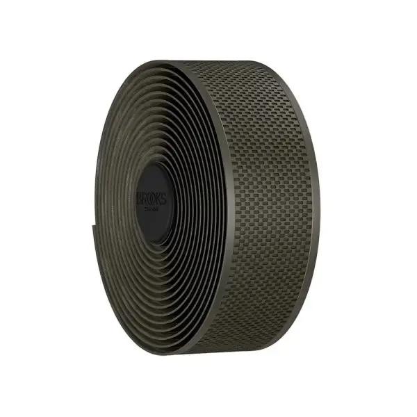 Brooks England Cambium Rubber Bar Tape - Mud Green 2