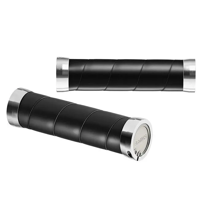 Brooks England Slender Leather Grips - 130/130 - Black 1