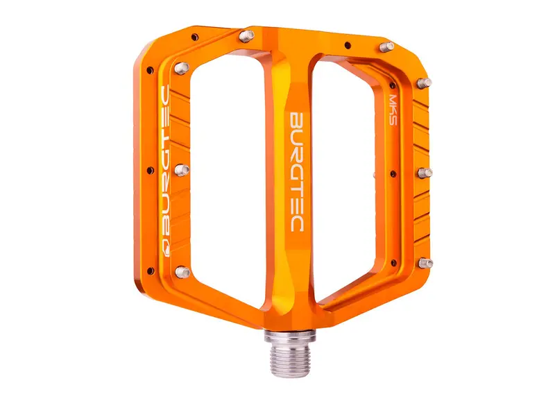 Burgtec Penthouse Mk5 Flat Pedals - Iron Bro Orange 1